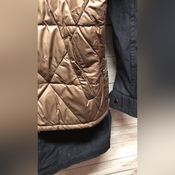 P.A.M. PAM 'PERKS AND MINI' MENS Reversible Jacket Medium Blue Brown EUC RARE - Picture 2 of 16